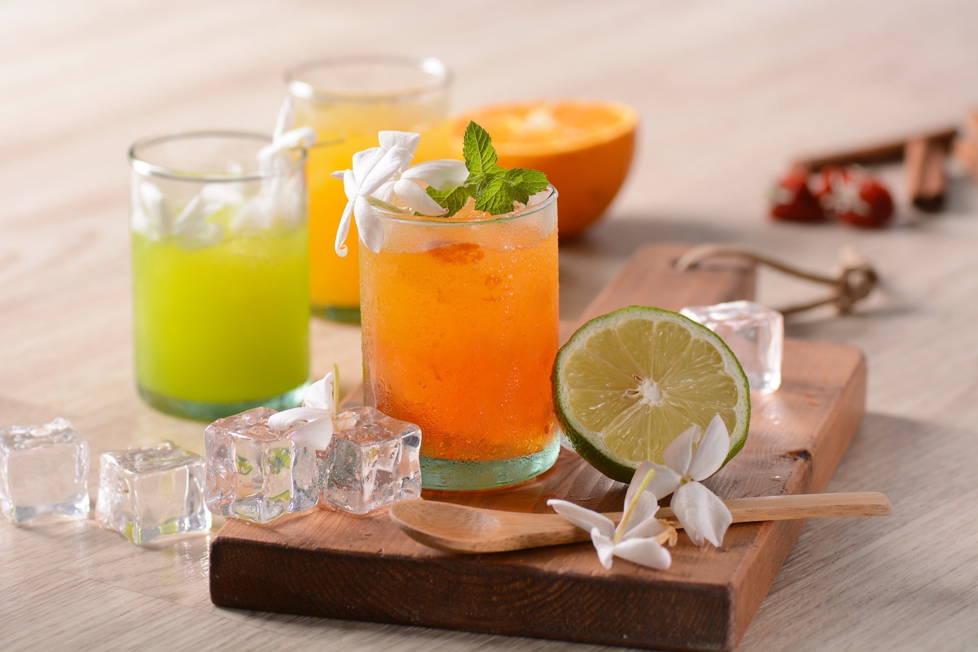 Champagner-Orangen-Granité