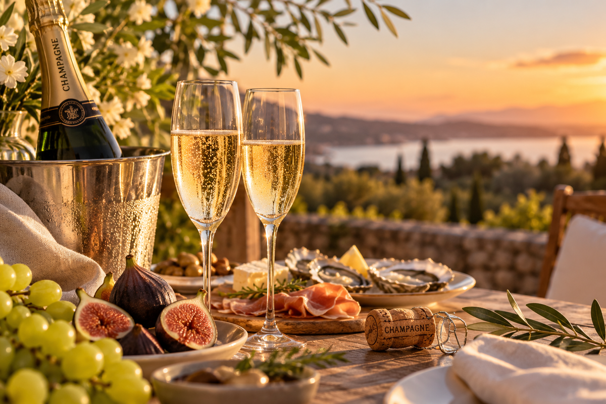 Perfekt im Spätsommer – Champagner für goldene Abende